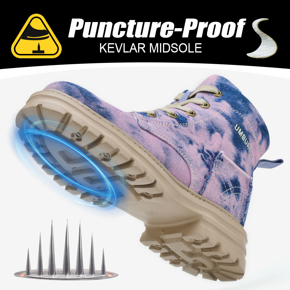 Women's Comfortable Breathable And Anti Smashing Safety Shoes foto 5