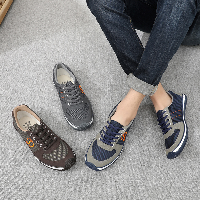Spring And Autumn Cotton Linen Canvas Outdoor Casual Walking Running Men's Shoes foto 2