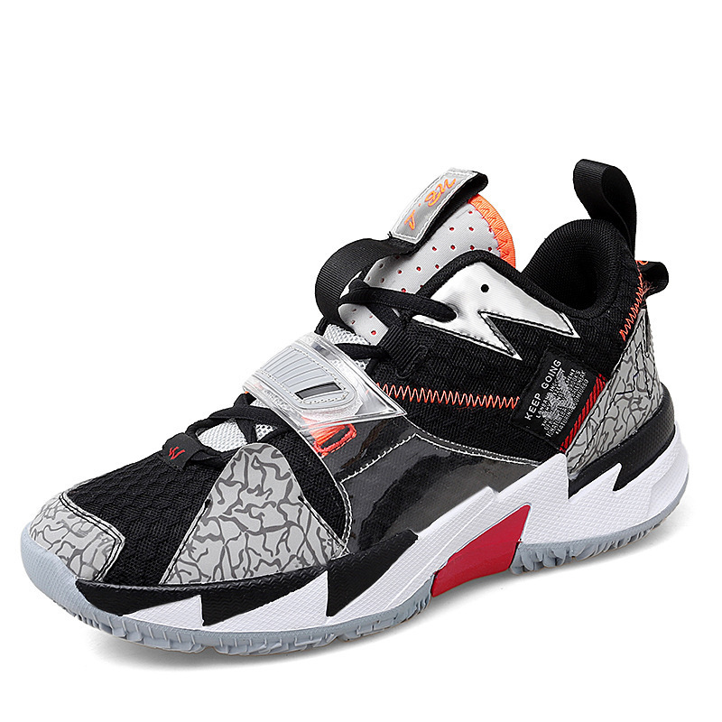Flying Woven Surface Youth Basketball Shoes High-top Men And Women foto 5