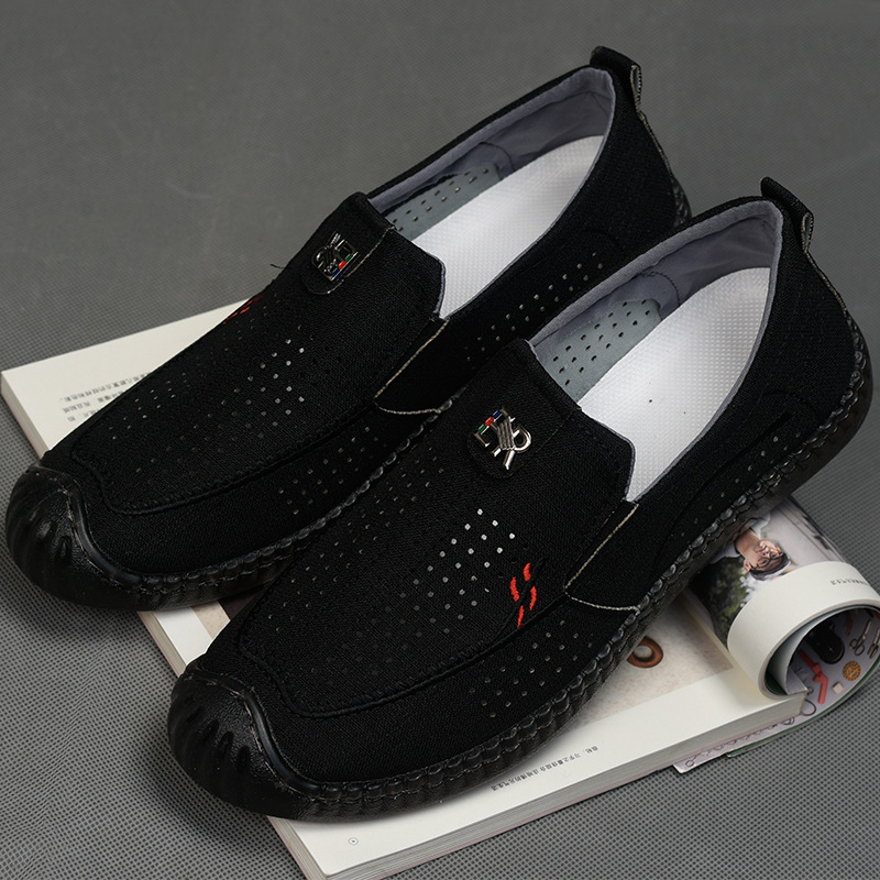 Old Beijing Cloth Shoes Summer Hollow Breathable Casual foto 4