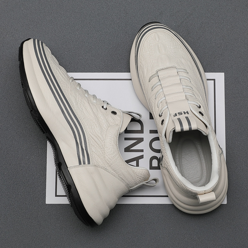 Men's Breathable Leather Sports Shoes foto 3