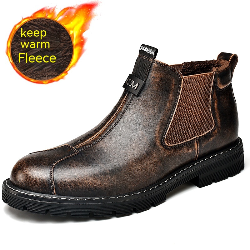 Men's Shoes Business Casual Shoes British Retro Platform foto 4