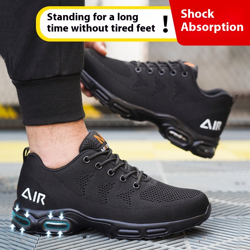 Anti-smashing And Anti-penetration Four Seasons Soft Breathable Work Shoes foto 4
