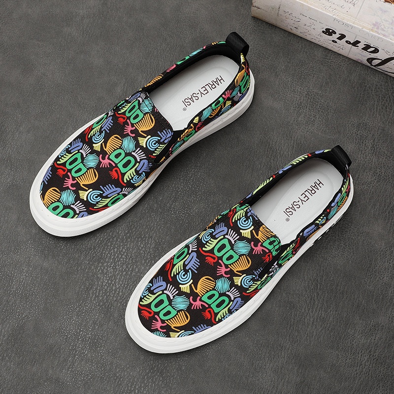 Men's Shoes Spring New Casual Versatile Shoes Korean Fashion Shoes Low-top Men's Canvas Shoes foto 4
