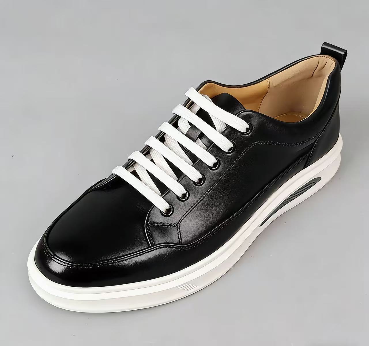 New Korean-style Versatile Mens Shoes Sports Leather Shoes foto 2