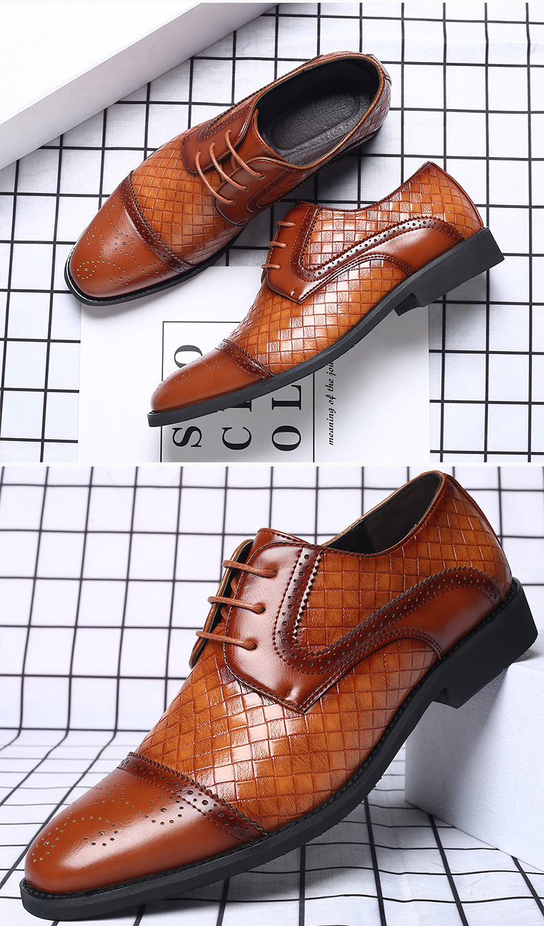 Men's Trendy Business Casual Leather Shoes foto 3