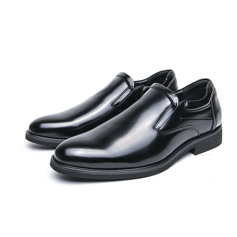 Men's Formal Business British Casual Leather Shoes Retro foto 3