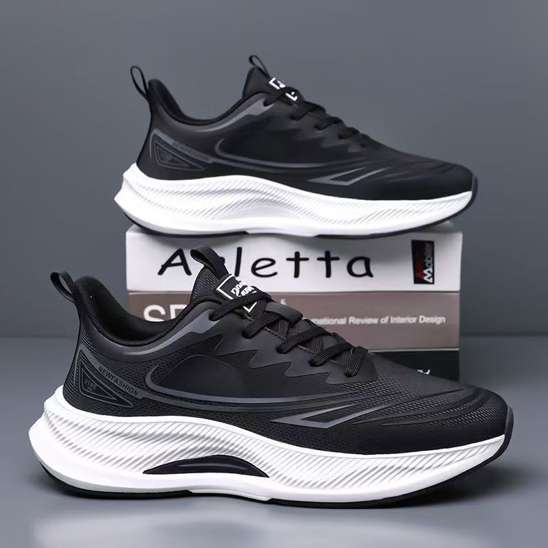 Casual Soft Sole Athletic Shoes Shock Absorbing Lightweight Sports Sneakers For Men And Women foto 3