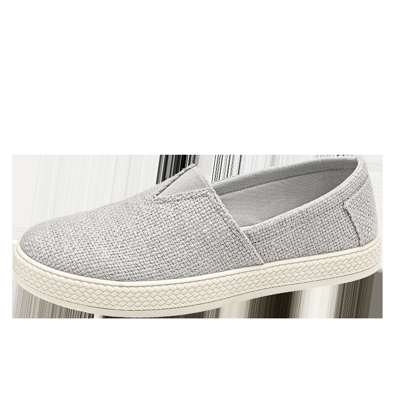 Linen Cloth Shoes Men's Breathable One Pedal Canvas foto 3