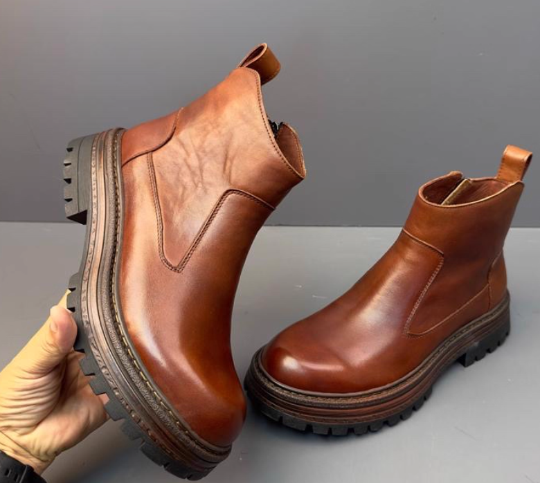 Autumn And Winter New Chelsea Boots Men's Business Shirt foto 5