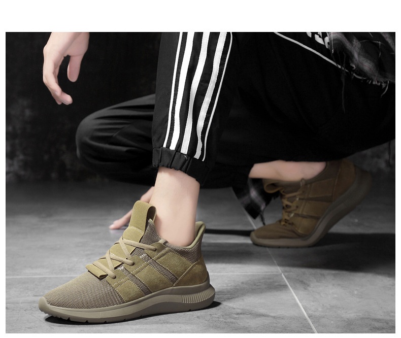 Invisible Height Increasing Insole 6CM Outdoor Breathable Mesh Sports And Leisure Trendy Men Shoes foto 3
