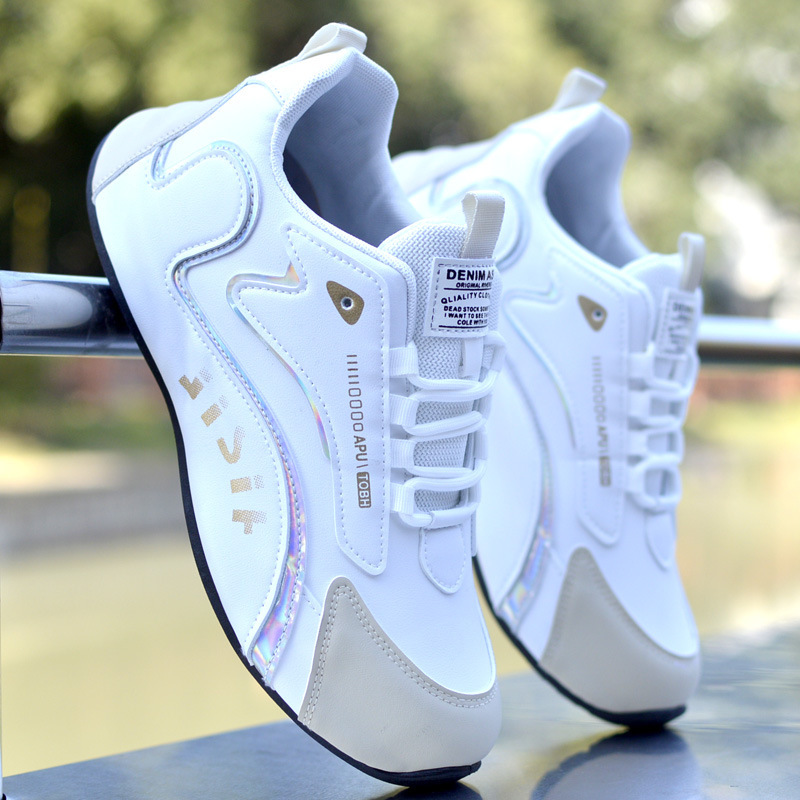 Men's Shoes New Leather Waterproof Sneakers foto 2