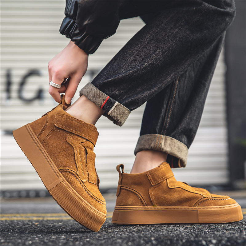 Sports Board Shoes Suede Surface Trendy Breathable Platform foto 4
