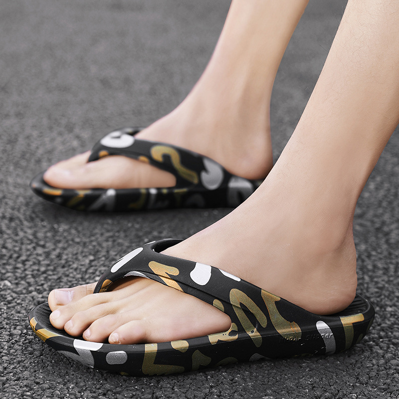 Men's Flip Flops Fashion Outwear Home Bathroom Slippers foto 2