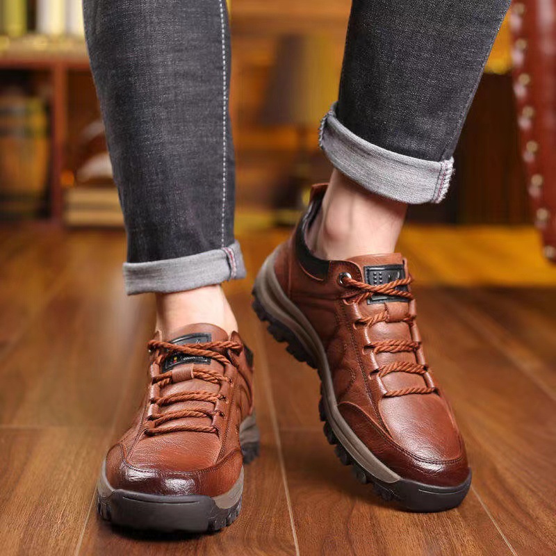 Plus Size Men's Shoes Leather Outdoor foto 4