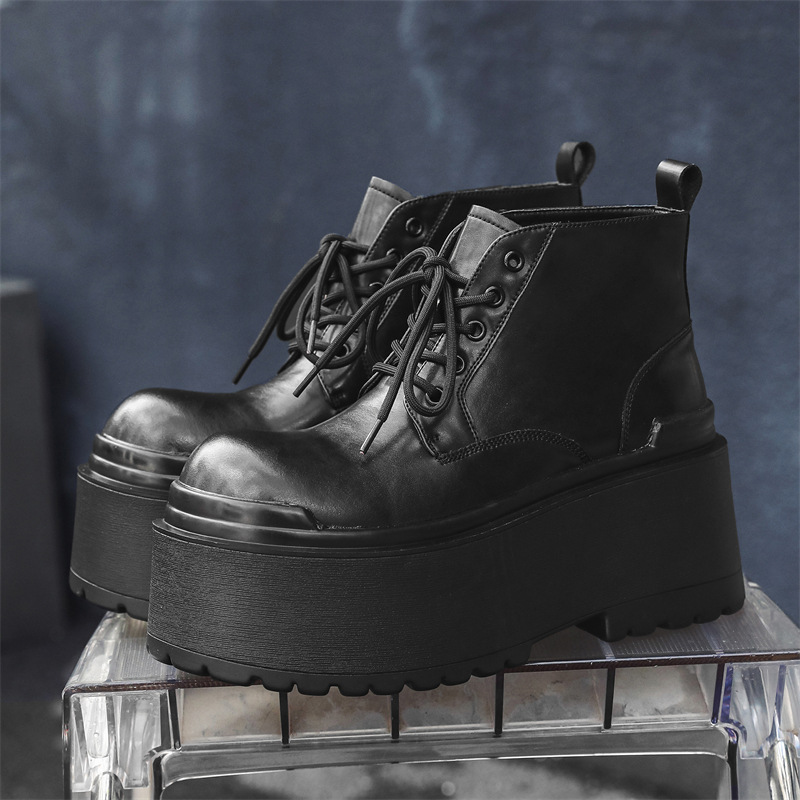 British-style Vintage Chunky-soled Shoes For Men foto 4