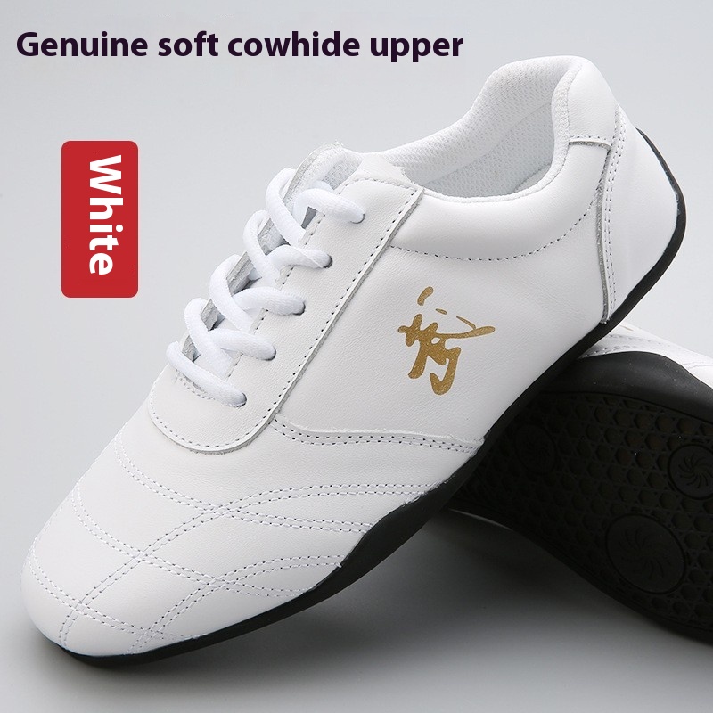 Genuine Leather Professional Male Practice Shoes Tai Chi Martial Arts Shoes foto 5