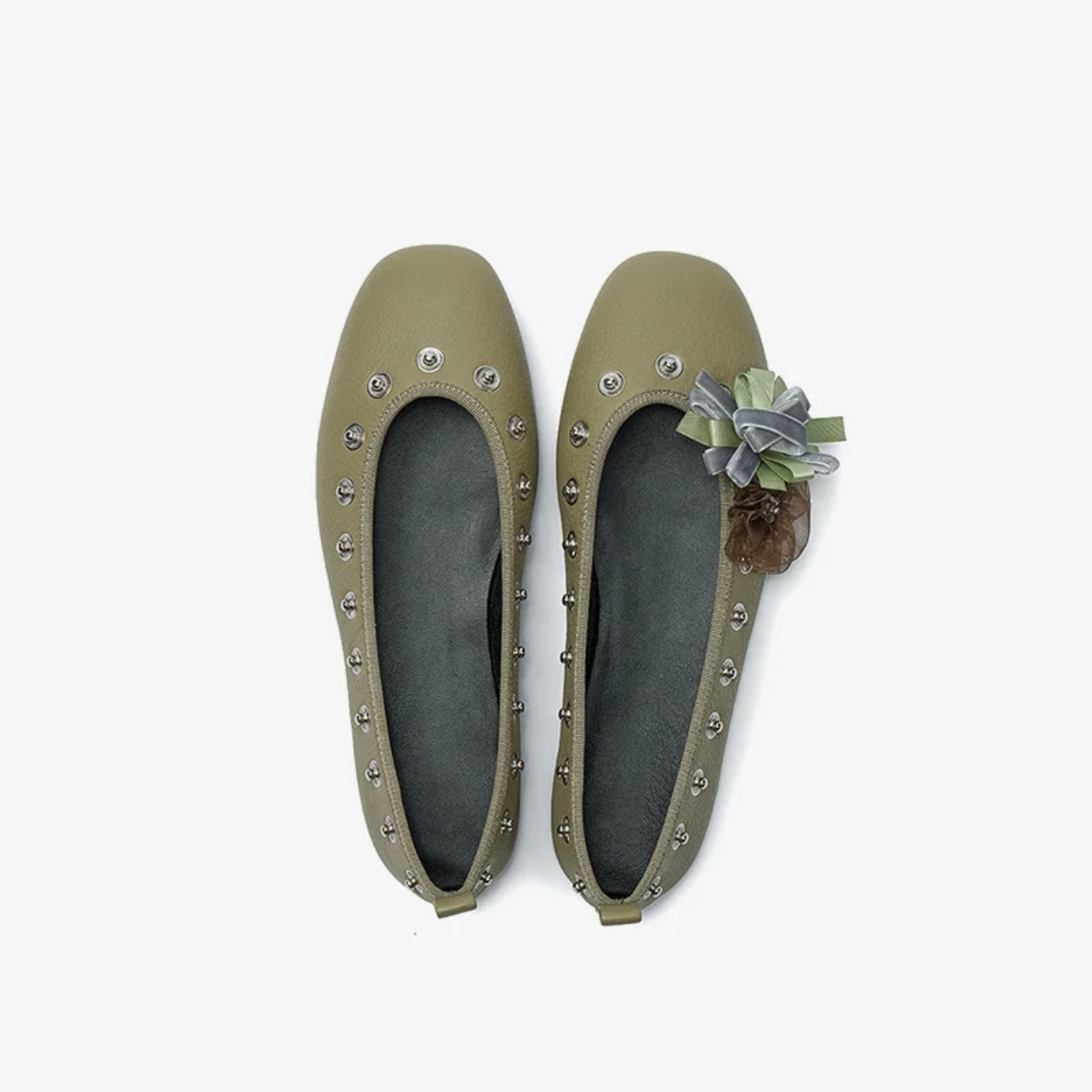 Round-head Rivet Low-cut Casual Womens Shoes foto 5