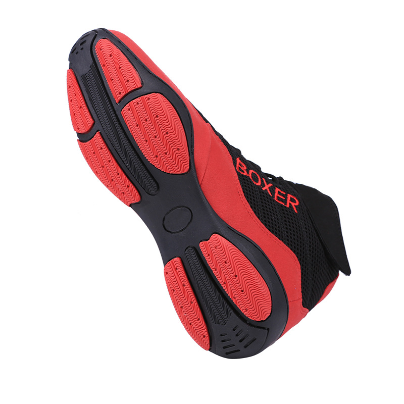 Boxing Shoe Indoor Training Fighting Competition Fitness foto 4