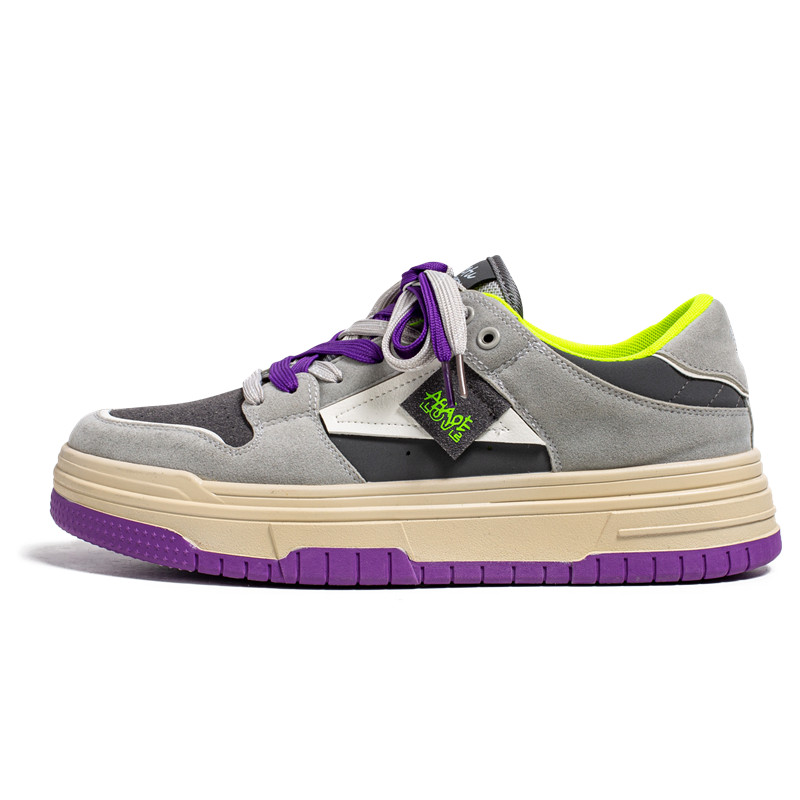 Breathable Leisure Hong Kong Style Retro Men's Shoes foto 4