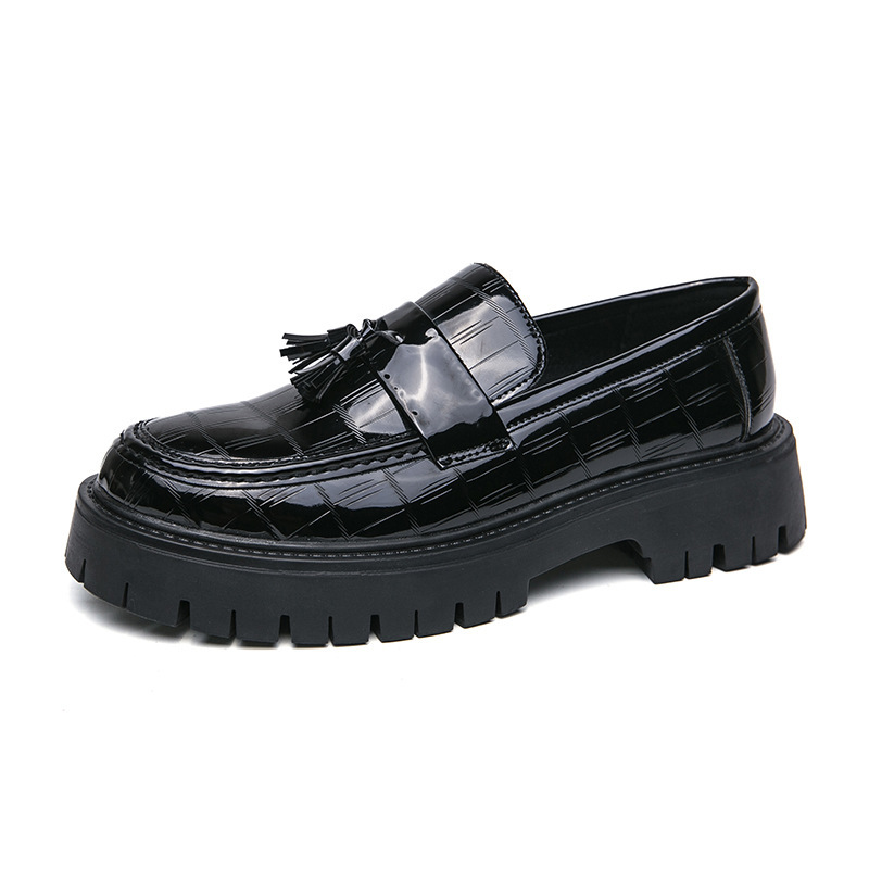 Men's New Big Toe Platform Leather Shoes foto 4