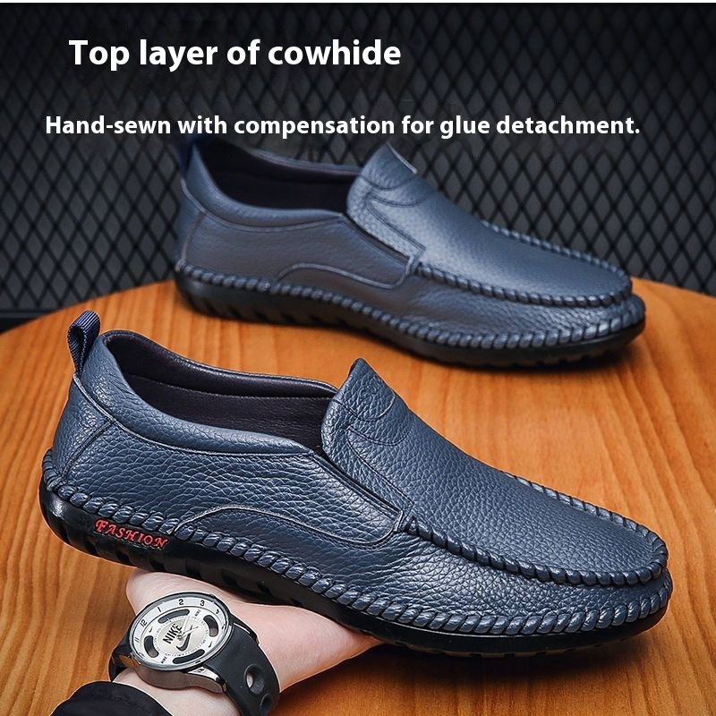 Men's Slip-on New Casual Leather Shoes foto 2