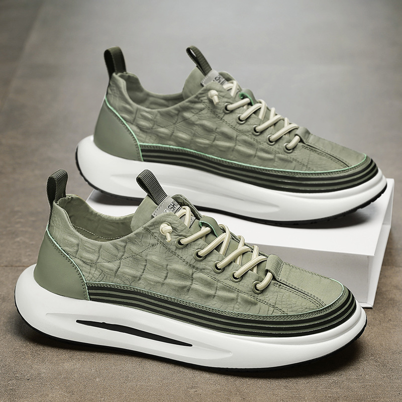 Men's Summer Breathable Platform Canvas Shoes foto 2