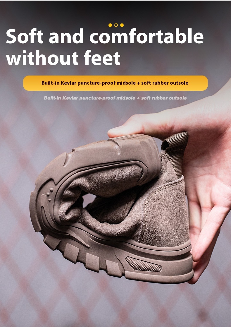 Welder Safety Shoes With Male Steel Toe Caps For Anti Smashing And Anti Piercing foto 2