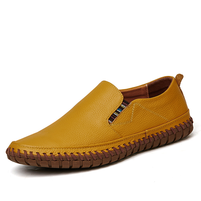 First Layer Cowhide Leather Shoes Men's Casual Business foto 5