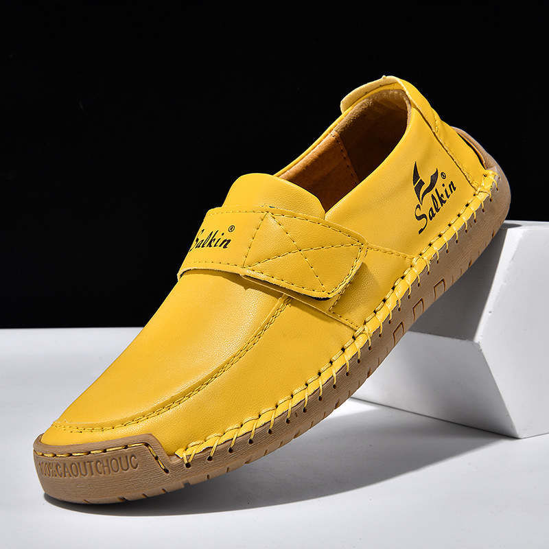 Autumn Leisure Hand-stitched Leather Shoes foto 3