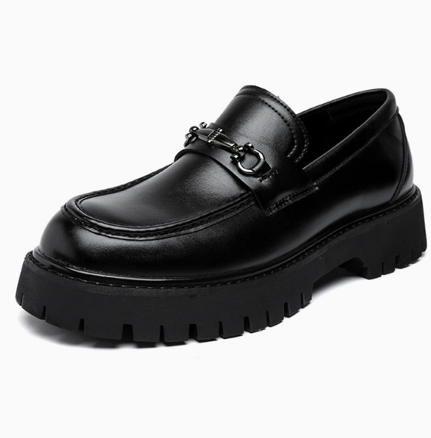 Horse Street Buckle Gommino Men's Polished Japanese Leather Shoes foto 2