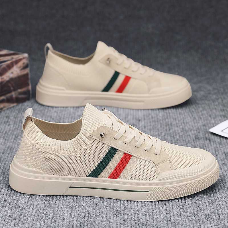 Breathable Thin Knitted Mesh Men's Casual Sneakers foto 4