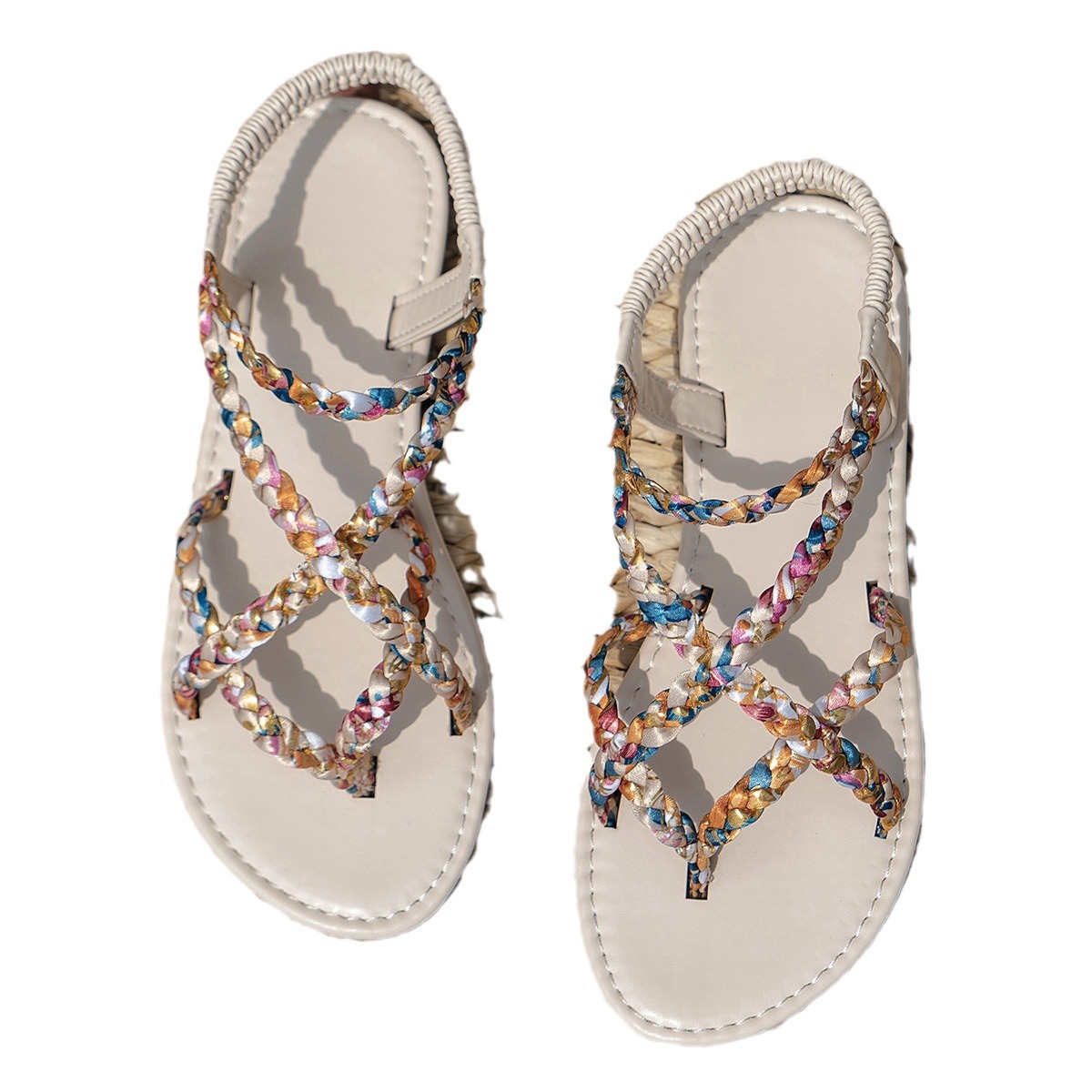 European And American Style Fashionable All-match Flat Sandals foto 4