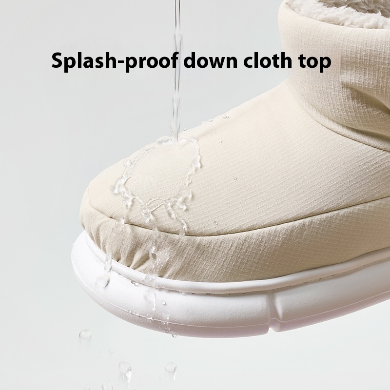 Men's Fashion Personality Down Cloth Cotton Slippers foto 2