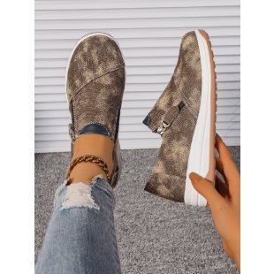Plus Size Women's Shoes Round Toe Flat Bottom Slip-on Casual Shoes foto 4