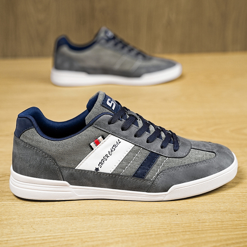 New Plus Size Denim Men's Outdoor Casual Shoes foto 2