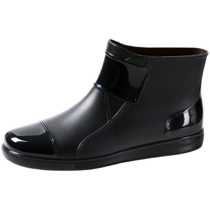 Men's Short Waterproof Plus Size Rain Boots foto 5