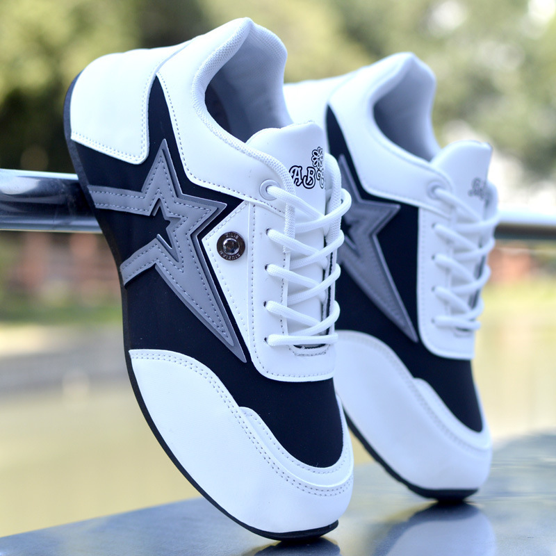 Men's Shoes New Leather Waterproof Sneakers foto 5