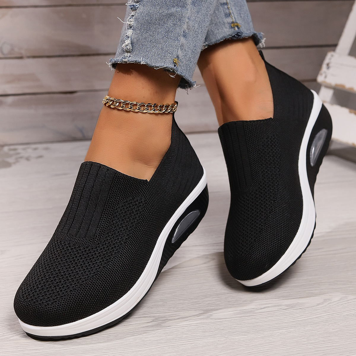 Fashionable Versatile Simple Plus-size Slip-on Casual Women's Shoes foto 5