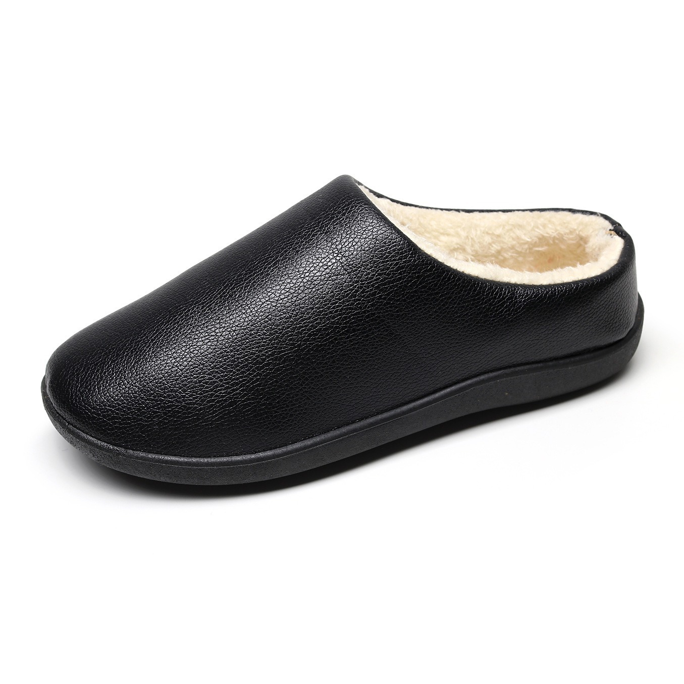 Men's Cotton Non-slip Soft Bottom Leather Surface Waterproof Shoes