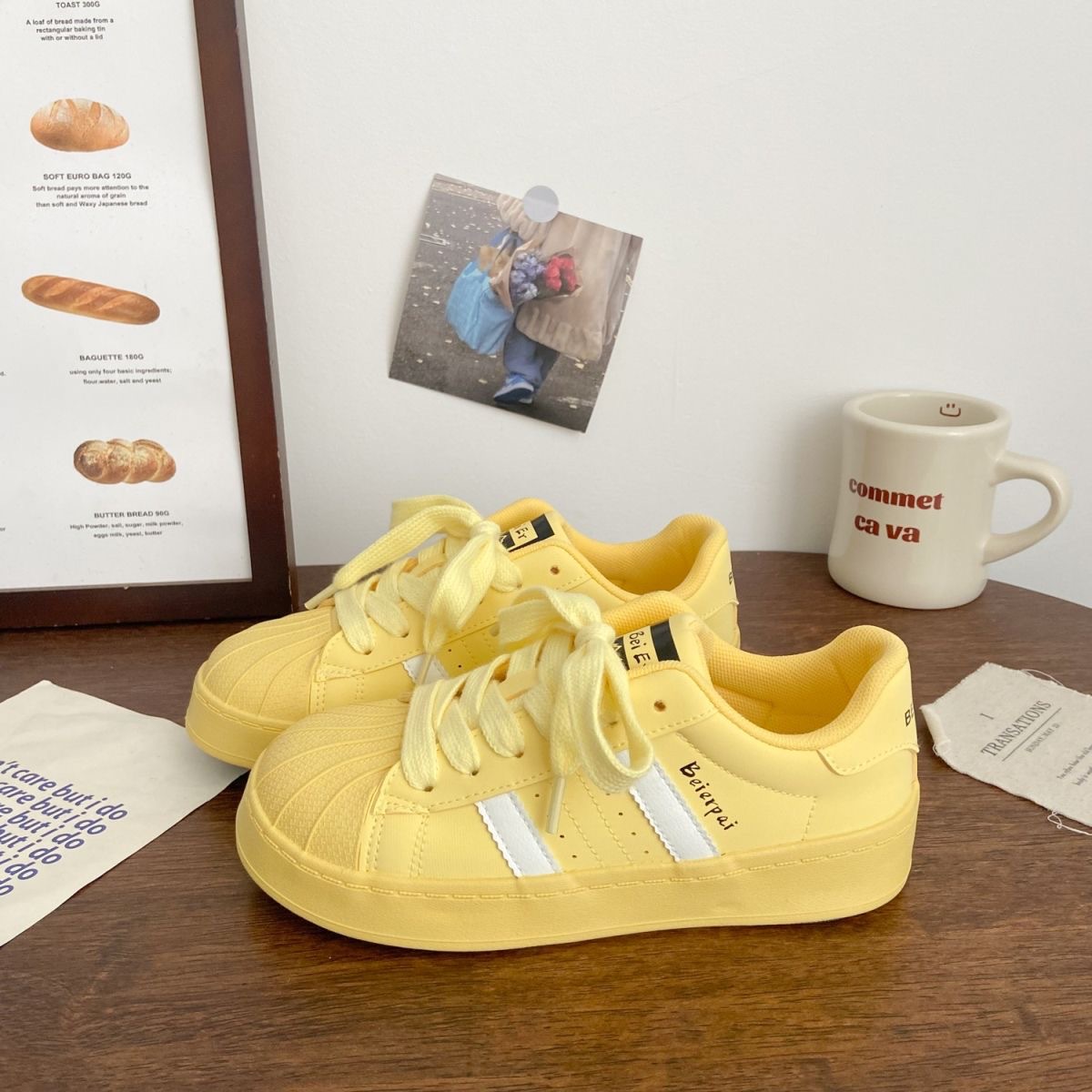 Shell Toe Casual Sneakers For Students Womens foto 4