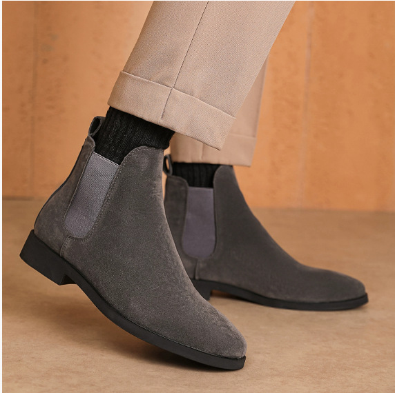 British Casual Stretch Lace-up Men's Shoes foto 2