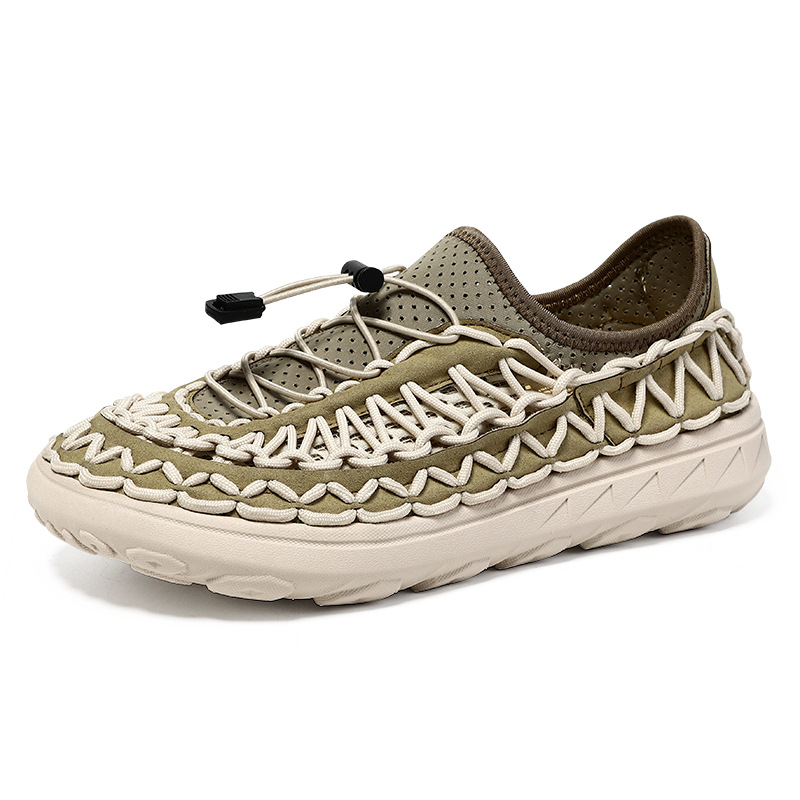 Mens Breathable Openwork Casual Mesh Slip-on Shoes foto 4