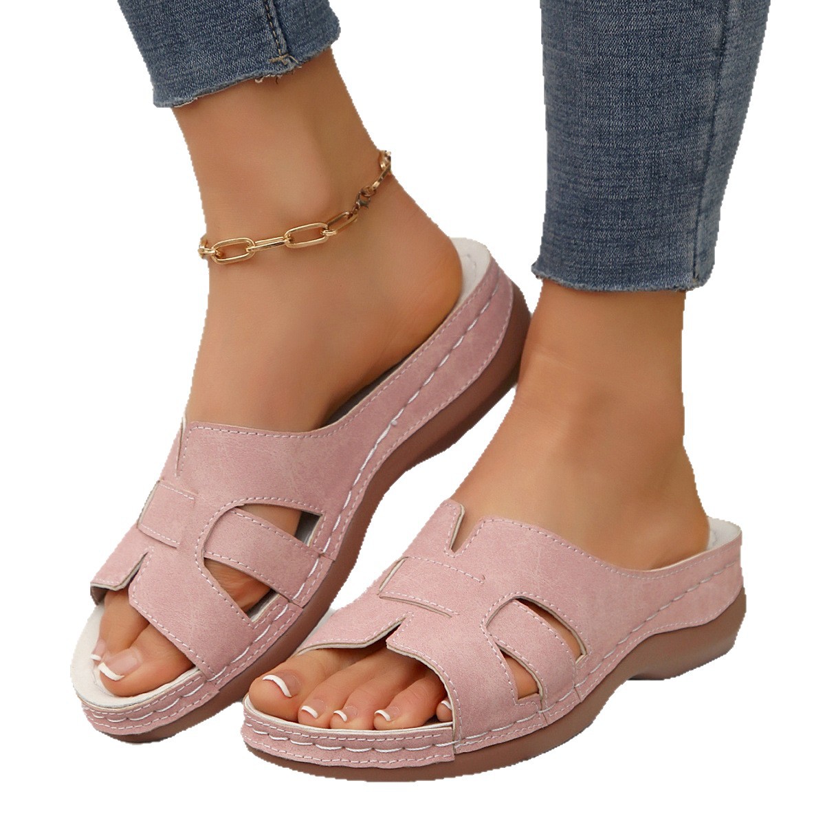 Lightweight Polyurethane-soled Womens Slippers foto 5
