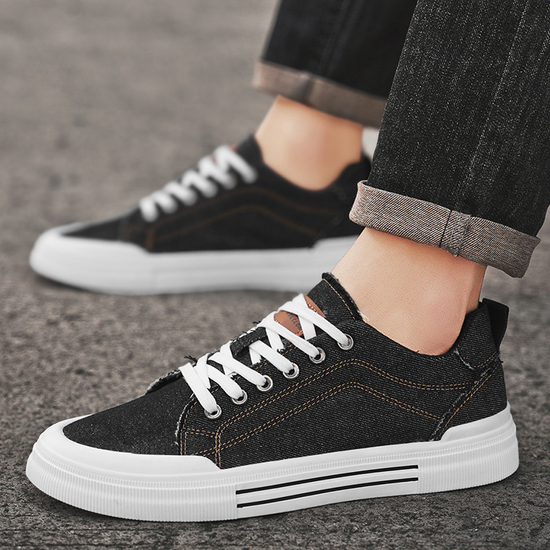 Men's Canvas Shoes Fashion Breathable Casual Sneakers foto 5
