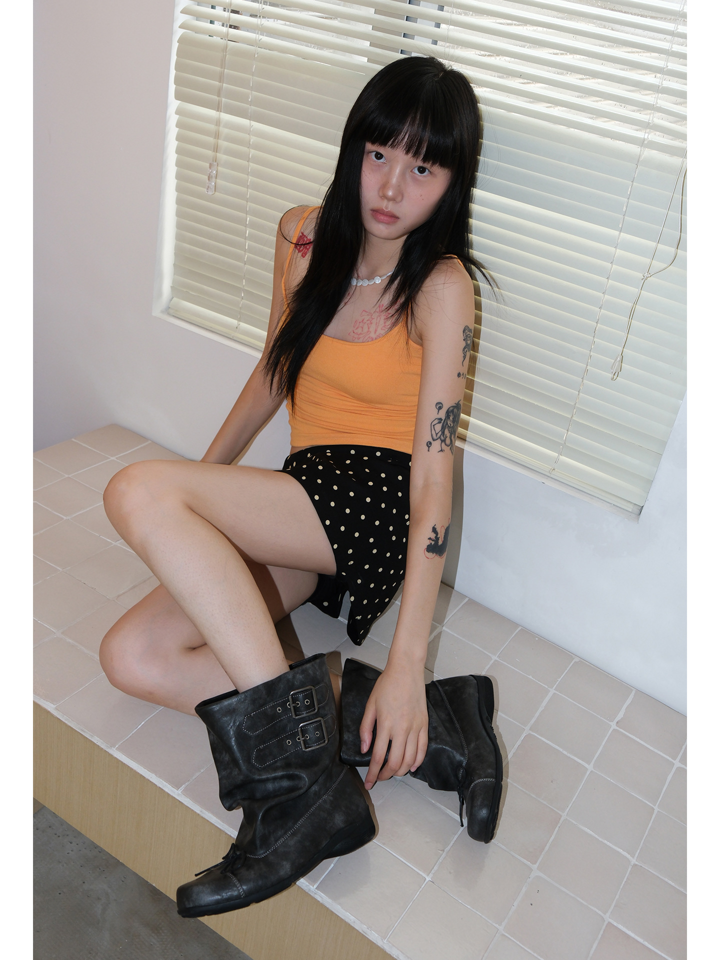 Womens Niche-design Bow-tie Soft-soled Wide-calf Figure-flattering Ankle Boots foto 5