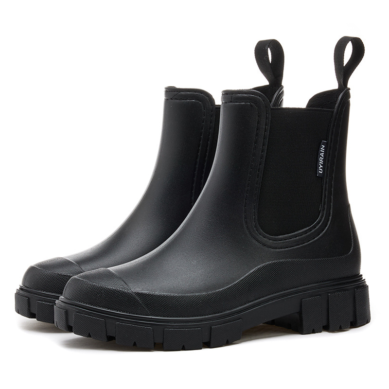 Stylish Mid Calf Womens Rain Bootsmartins foto 5