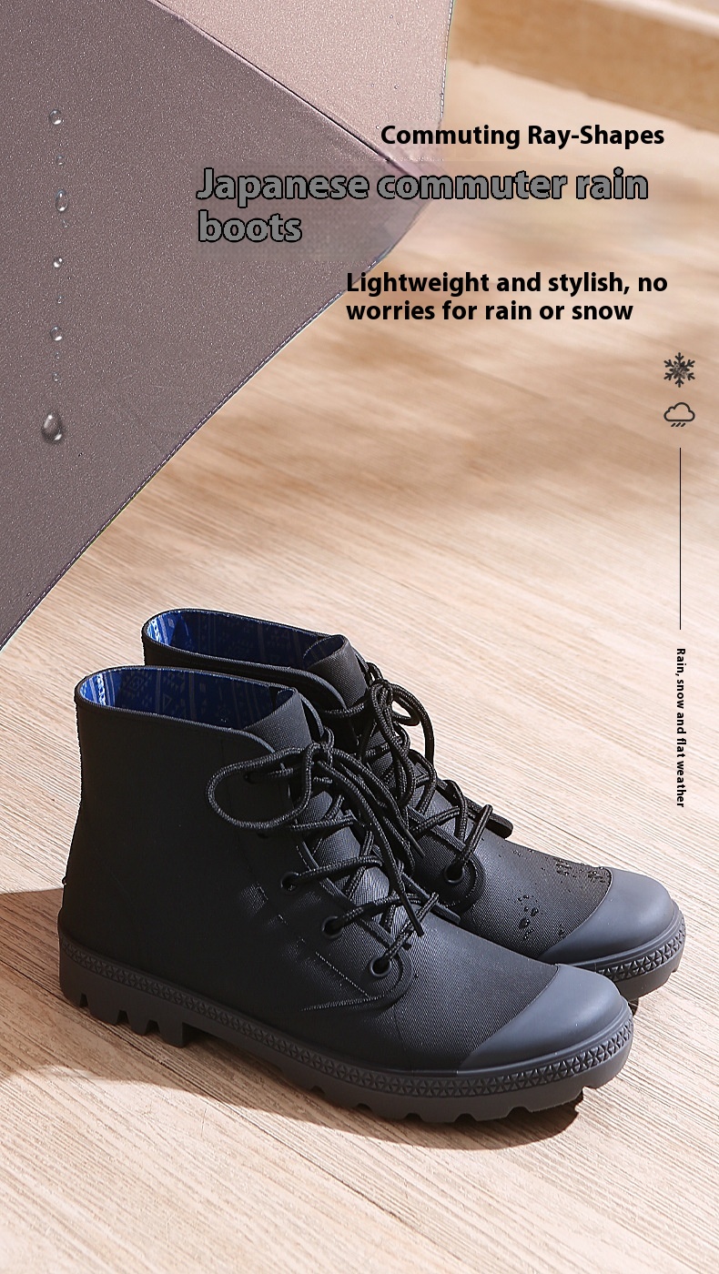 Rain Waterproof Rubber Short Boots foto 4