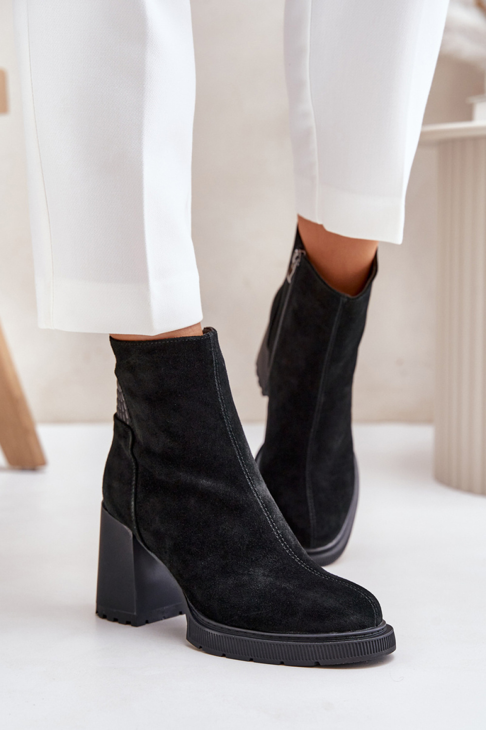 Laarsjes met hoge hak Step in style