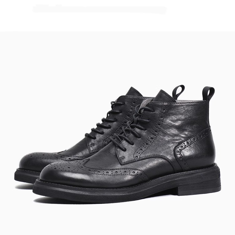 Trendy Casual Platform Leather Boots foto 5